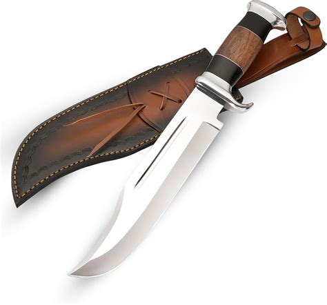 Amazon.com : ALZAFASH 15.5 Inch Bowie Knife - Fixed Blade Hunting Knife ...