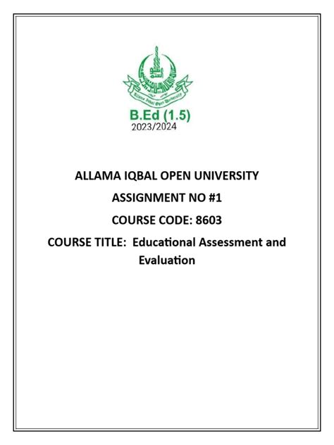 Image result for AIOU Solved Assignment Spring 2021