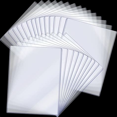 Jecery 8.5 x 11'' Rigid Print Protectors Clear Rigid Plastic Paper Page ...