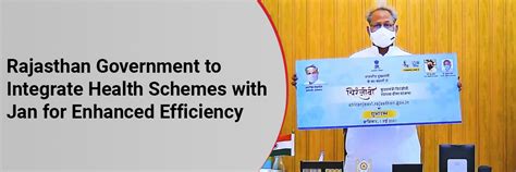 Rajasthan Government to Integrate Health Schemes with Jan for Enhanced ...