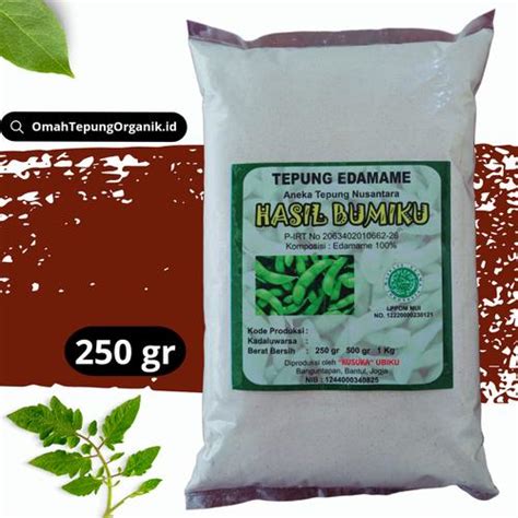 Jual Tepung KACANG EDAMAME Organik 250 Gram/Tepung MPASI Organik/Free ...