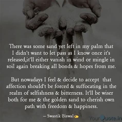 There was some sand yet l... | Quotes & Writings by Swastik Kumar ...