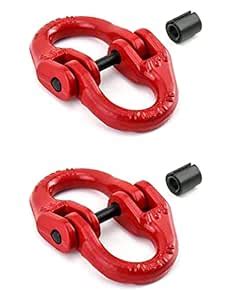 yakicag G80 Alloy Steel Coupling Link, 4 Pack 1/4" Hammer Lock Chain ...