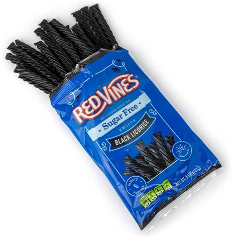 RED VINES® Sugar Free Black Licorice, Hanging Bag, 12/5oz – American ...