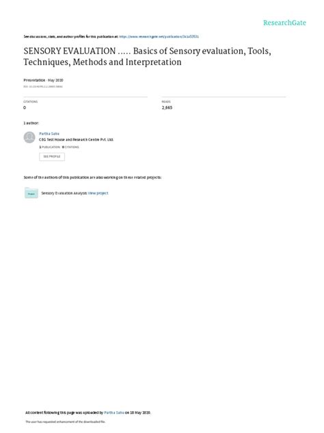 Image result for Sensory Testing Procedure