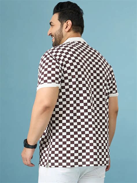 Men Plus Size Cheska Multicolor Printed Polo Tshirt – bigbanana