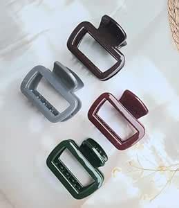 RHOSYN HAIR ACCESSORIES Glossy Finish Hair Clutchers Rectangular Claw ...