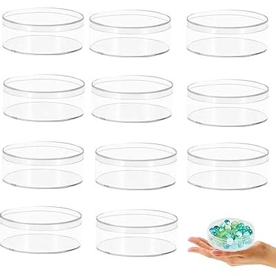 KissYou Acrylic Box Clear Round Box with Lid 12 India | Ubuy