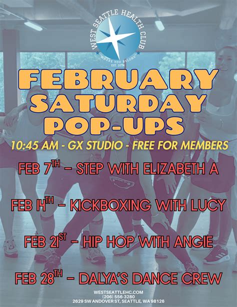 Classes & Schedules • West Seattle Health Club - Locally Owned and Operated