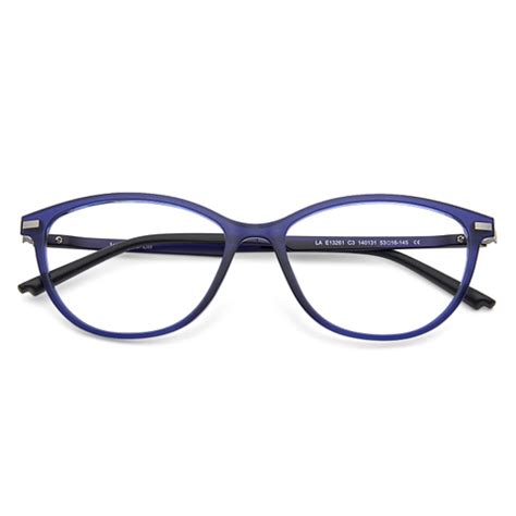 Buy Blue Transparent Silver Black Full Rim Cat Eye Lenskart Air Online ...