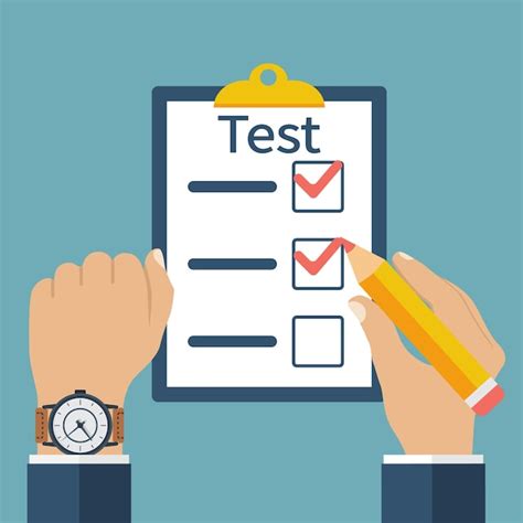 Ręce człowieka z zegarem i ołówkiem, test koncepcji na czas. Ilustracja ...