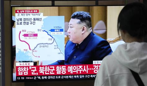 North Korea blows up parts of inter-Korean roads in symbolic display of ...