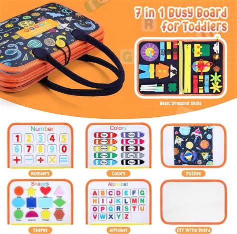 Rosgel Toddler Busy Board, Montessori Busy Board for India | Ubuy