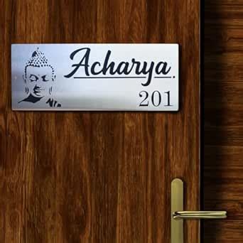 ZOCI VOCI Stainless Steel Name Plates for Home. Contemporary Design ...