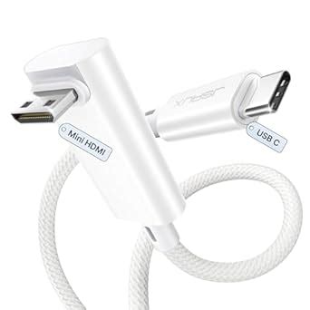 JSAUX USB-C to Mini HDMI Cable 3FT (NOT HDMI), Type-C to Mini HDM Right ...
