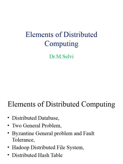Elements of Distributed Computing 的图像结果