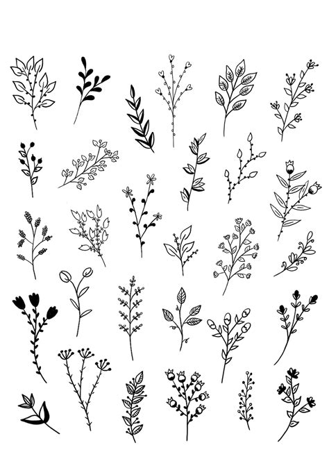 flower drawing small