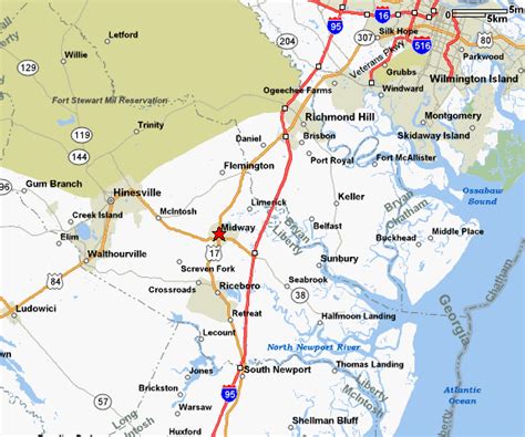 Midway Ga maps