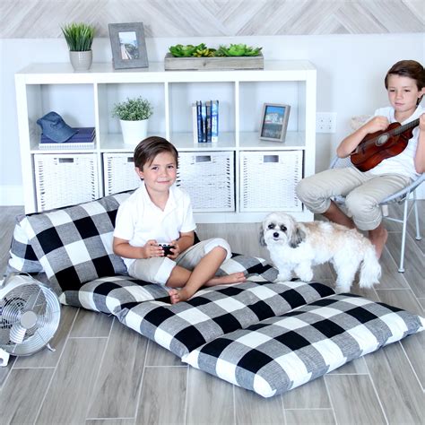 Butterfly Craze Floor Pillow Bed Lounger Cover, Cozy & Stylish Seating ...