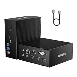 OBERSTER USB C Docking Station, 16 in 2 Dual Monitor Dock Station with ...