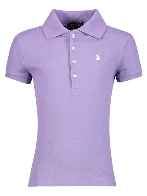 POLO RALPH LAUREN Polo Shirt Purple for girls | NICKIS.com