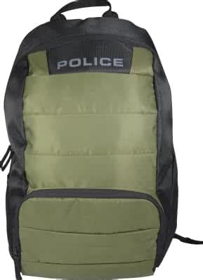 Buy Police Hedge Mini Black-Green Backpack at Amazon.in