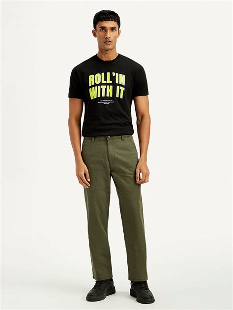 Men's Olive Green Relaxed Straight Fit Chinos – Levis India Store
