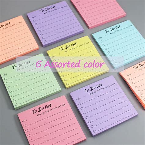 Buy ZYTIN to Do List Notepad Sticky Notes 3x3 with Lines,12 Pad ...