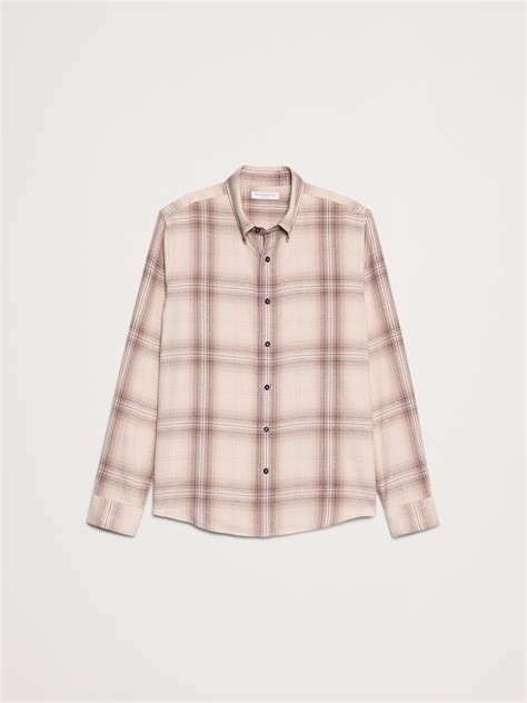 Standard-Fit Lightweight Flannel Shirt | Banana Republic