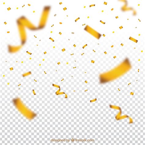 Fundo de confetes dourado e brilhante | Vetor Premium