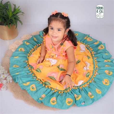 Lotus print Lehengas Set – kayeandco.in