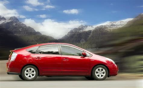 Toyota Prius Hybrid is a Red Car. Stock Photo - Image of toyota, hybrid: 152790668