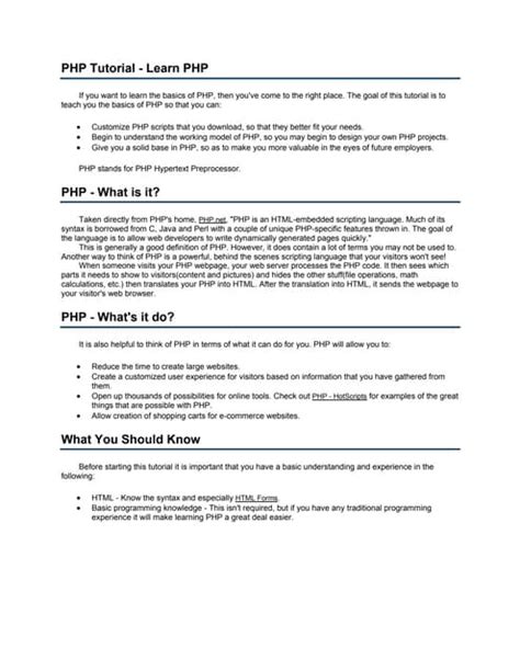 Image result for PHP Scripting Tutorial