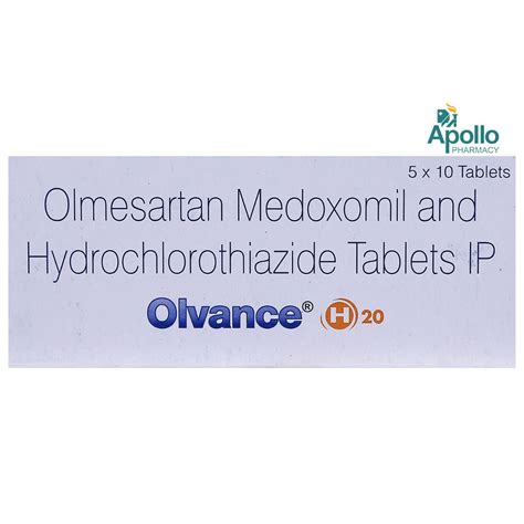 Olvance H 20 Tablet | Uses, Side Effects, Price | Apollo Pharmacy