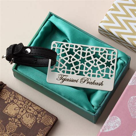 CUSTOMISABLE LUGGAGE TAG – Code Silver