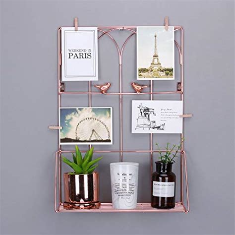 Buy Nugorise Floating Shelf, Wall Hanging Shelf Organizer, Metal Wall ...