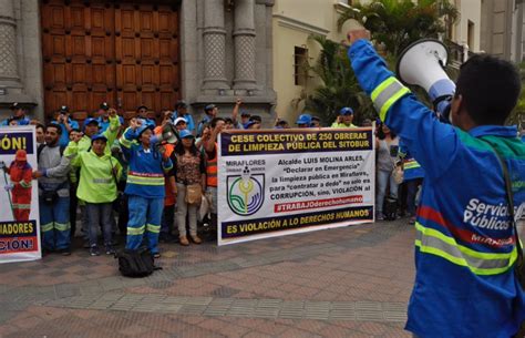 Municipal Cleaners in Peru Protest Against Mass Dismissals | NewsClick