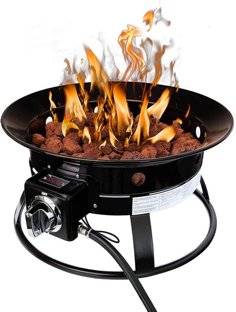 Lokingrise 20" Portable Propane Fire Pit for Camping with Carrying ...