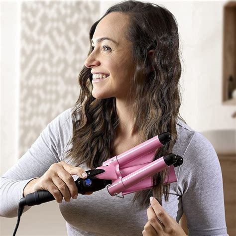 3 Barrel Curling Iron Wand - Triple Barrel Hair Waver for Soft Beach ...