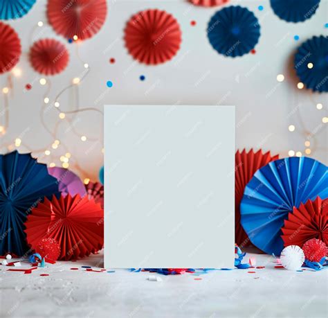 Premium Photo | Portrait invitation mockup and a white card on the table