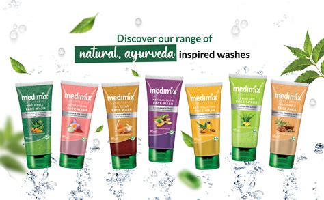 Medimix Ayurvedic Anti Pimple Face Wash for pimple free, glowing skin ...