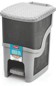 FLAIR Urban Pedal Bin Gray Color - 9.5 Litres Plastic Dustbin Price in ...