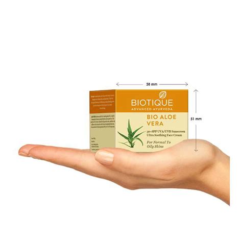 Buy BIOTIQUE BIO ALOE VERA 30+ SPF SUNSCREEN ULTRA SOOTHING FACE CREAM ...