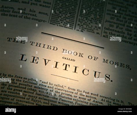 Old Testament Leviticus Title page from the King James Version of the ...