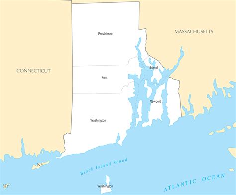 Rhode Island County Map - MapSof.net