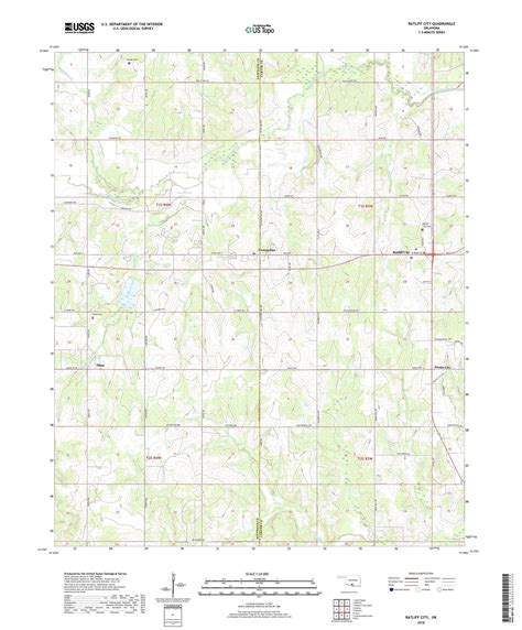 Ratliff City Oklahoma US Topo Map – MyTopo Map Store