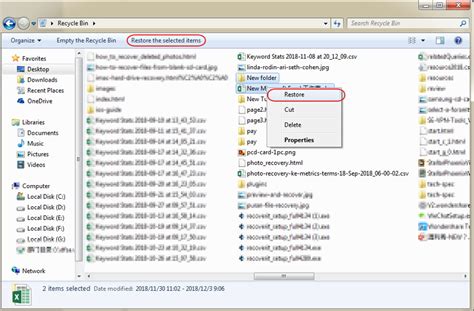 Image result for Recover Excel File from Recycle Bin
