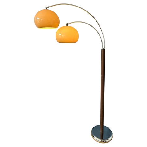 Vintage Space Age Double Arc Mushroom Floor Lamp by Dijkstra, Retro 70s ...