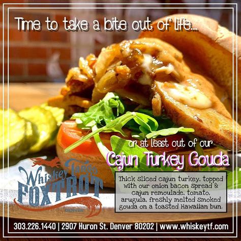 Whiskey Tango Foxtrot menu in Denver, Colorado, USA