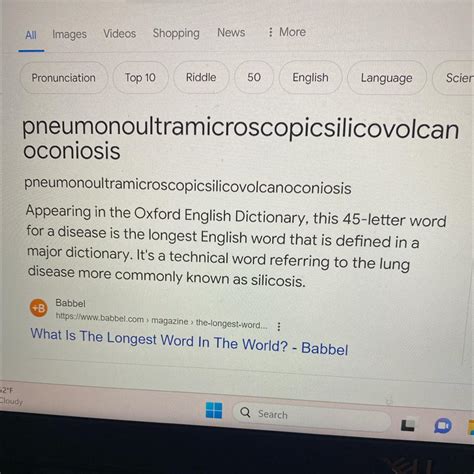Longest word in the world - brainly.com